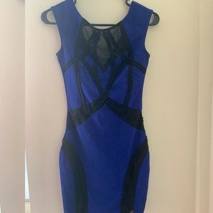 Sexy little “blue” dress with mesh details
